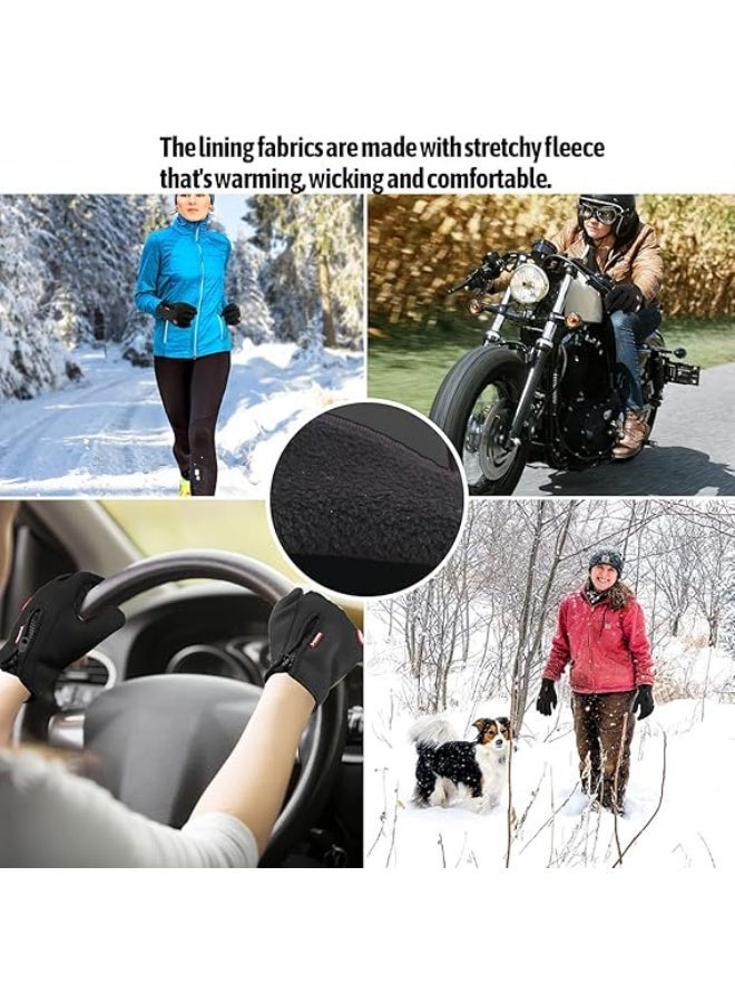 Winter sports thermal anti-slip gloves for touchscreens, ideal for running, cycling, hiking, driving, and climbing. - Image 2